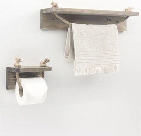 set suport prosoape baie din lemn,serie wood, Homs, 700029