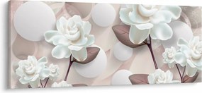 Tablou - Flori de trandafir (120x50 cm)