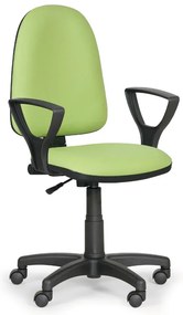 Scaun de lucru Torino - cu cotiere, verde