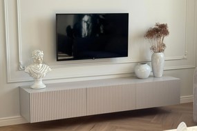 Comodă TV Nicole suspendat 200 cm - cașmir / cașmir mat