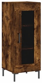828801 vidaXL Servantă, stejar fumuriu, 34,5x34x90 cm, lemn compozit