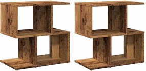 vidaXL Noptiere, 2 buc., lemn vechi, 50x30x51,5 cm, PAL