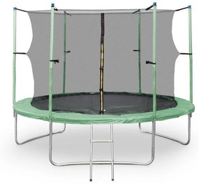 Rocket Start XXL trampoline 305cm siguranță scara net din aluminiu Capac verde