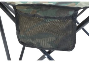 Scaun camping pliabil camuflaj
