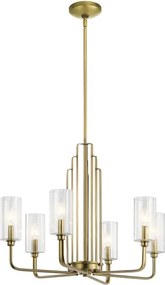 Quintiesse QN-KIMROSE6-BNB - Candelabru cu tijă KIMROSE 6xE14/40W/230V, auriu