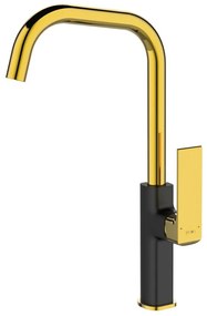 Robinet chiuvetă Maroko 35 negru-auriu