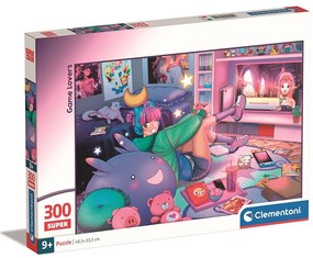 Colorat Game Lovers Puzzle Cameră de Fete 300 de piese Clementoni