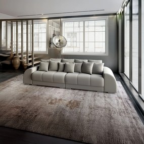 Canapea extensibilă dumonde cu 2 lăzi de depozitare si sezut confortabil din spuma high-density, Verona Royal Grey 310x100 cm