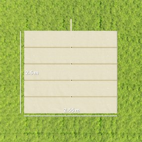 Outsunny Tettuccio di Ricambio per Gazebo 3x3 m con 10 Fori di Drenaggio Grigio | Aosom Romania