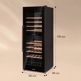 Barossa 54 Duo, Frigider pentru vin, 2 zone, 148 litri, 54 sticle cu ecran tactil