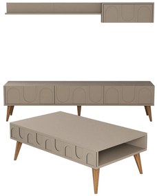 Set mobilier living Lyantela (tmavoBej + Nuc). 1107141