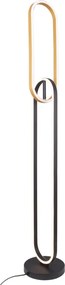 Lampă de podea LED RAVON 2xLED/36W/230V, negru/auriu - Zuma Line F241145502
