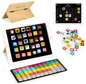 Tabletă magnetică din lemn cu numere