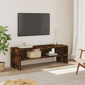 vidaXL Dulap TV, stejar fumuriu, 120x40x40 cm, lemn prelucrat