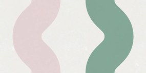Fototapet, Wobbly, Green &amp; Pink, Rebel Walls