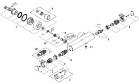 GROHE 34169001 - Baterie termostatată pentru duș GROHTHERM 2000 DN 15, crom