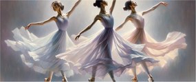 Tablou - Trei balerine (120x50 cm)