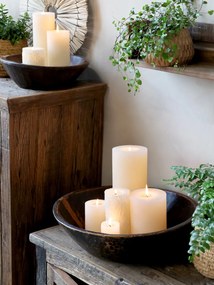 Bol decorativ din lemn reciclat, D40 cm, Grimaud