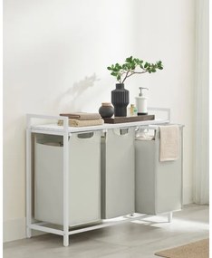 Coș pentru rufe REX, alb