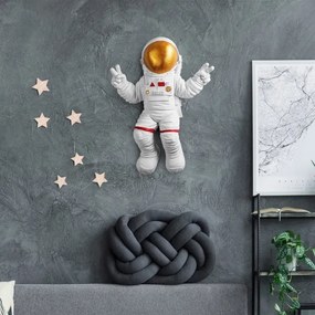 Decorațiune de perete 47x35 cm auriu astronaut