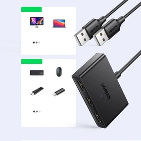 Hub multiport 2XUSB 3.0 IN la 4xUSB 3.0 OUT UGREEN 30768