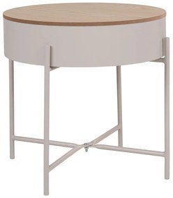 Măsuță auxiliară rotundă din metal ø 40 cm Sisco – House Nordic