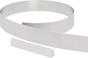 vidaXL Margine pentru gazon 4 pcs Argintiu 450 x 0.05 x 15 cm