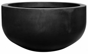 Vasul Flowerpot City, culoare negru, dimensiuni multiple - PotteryPots Mărime: M - v. 60 cm, ⌀ 110 cm