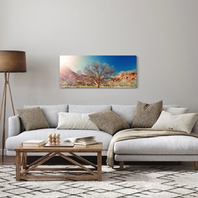 Tablou cu cu copac în deșert (120x50 cm)