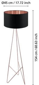 Eglo 39229 - Lampadar CAMPORALE 1xE27/60W/230V