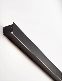 Aplica LED iluminat ambiental perete exterior IP65 PATH negru, 100cm
