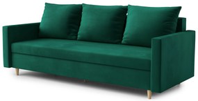 Canapea trei locuri Allie (verde închis). 1065460