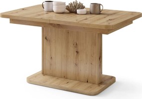 Mazzoni ASTON MINI-Z Stejar Artisan - MĂSUȚĂ DE CAFEA MODERNĂ EXTENSIBILĂ REGLABILĂ PE ÎNĂLȚIME MASĂ TRANSFORMABILĂ