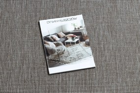 Covor sisal Floorlux 20580 simplu, culoare, solidă - argint / negru