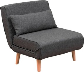 Fotoliu Extensibil,reglabil, Folde, 180 x 80 cm,gri