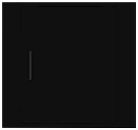Noptiere de perete, negru, 50x30x47 cm 1, Negru