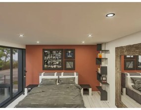 Corp de iluminat LED încastrat LED/6W/230V 3000K d. 8,5 cm negru