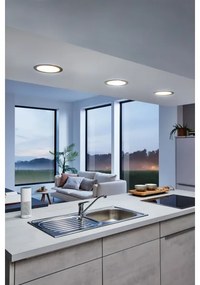 Eglo 31744 FUEVA-Z - Lampă LED dimabilă pentru baie, 10,5W/230V, IP44, negru