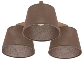 Brilagi - Lustră aplicată LATTE SABIA 3xE27/15W/230V pin/maro