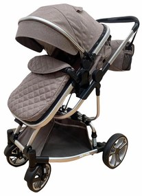 Carucior 2 in 1 transformabil in mod sport, 0-36 luni, Crem - CPC-16-crem