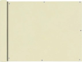 vidaXL Prelată pentru balcon din țesătură oxford, 90x600cm, crem