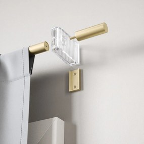 Galerie de perdea auriu mat extensibilă din oțel 107 - 305 cm Flute – Umbra