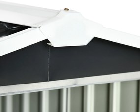 Outsunny Adăpost pentru mașina de tuns iarba robotică, garaj pentru robot, shed din oțel gri | Aosom Romania