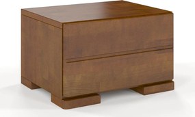 Noptieră lemn masiv TerraCraft 1 Sertar Fag, 40 × 34 × 25 cm - Palisander