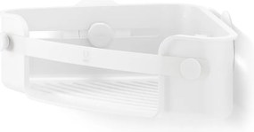 Raft pentru baie alb autoadeziv/pentru colț din plastic reciclat Flex – Umbra