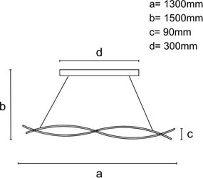 Lustră LED dimabilă aplicată LED/80W/230V 3000-6500K + telecomandă