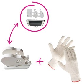 Raft pivotant 5 polite, alb, ERION TIP 2