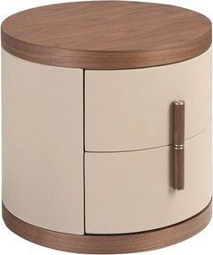 Noptiera design LUX Walnut-Leatherette Mink