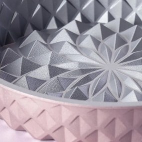 Tava de copt Dr.Oetker Mandala 2557, 26 cm, Rotunda, Aluminiu turnat, Roz auriu