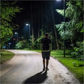 Lampă stradală solară cu senzor URBI LED/11W/3,2V 6500K + telecomandă IP54